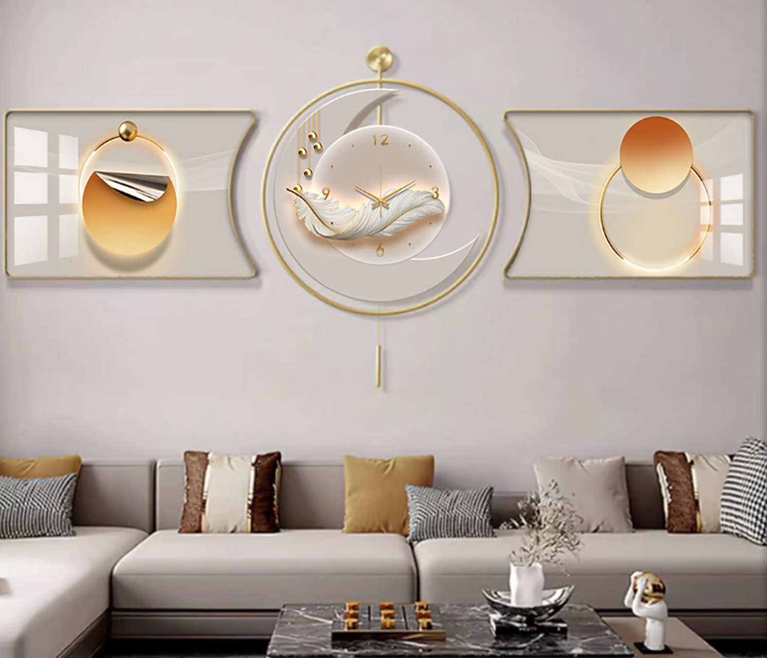 家居裝飾畫 墻壁藝術與建筑材料的完美融合